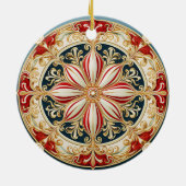 Candy Cane Medallion Ornament 14851 (Achterkant)