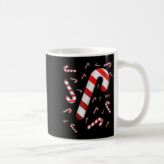 Candy Cane Merry And Bright Red And White Candy Co Koffiemok (Rechts)