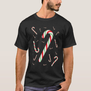 Candy Cane Merry and Bright Red and White Snoep Co T-shirt