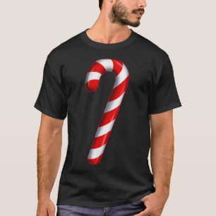Candy Cane Merry and Bright Red and White Snoep Co T-shirt