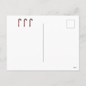 Candy Cane Merry & Bright Feestdagenkaart (Achterkant)