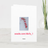 Candy Cane-Merry Christmas Nephew Feestdagen Kaart (Achterkant)