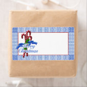 Candy Cane Merry Christmas Verzendlabels Etiket (Insitu)
