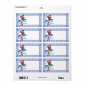 Candy Cane Merry Christmas Verzendlabels Etiket (Full Sheet)