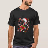 Candy Cane Merry en Bright Red and White Funny Ch T-shirt (Voorkant)