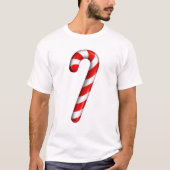 Candy Cane Merry en Bright rood en wit Snoep Co T-shirt (Voorkant)