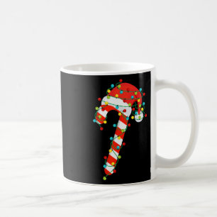 Candy Cane Merry en felle kerstverlichting Mannen Koffiemok