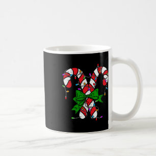 Candy Cane Merry en felle kerstverlichting Mannen Koffiemok
