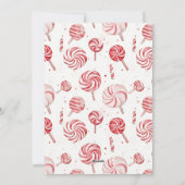 Candy Cane Merry & Married 2 Foto Pas getrouwd Feestdagenkaart (Achterkant)