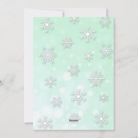 Candy Cane met kerstmannetje Feestdagenkaart (Achterkant)