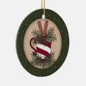 Candy Cane Mok Arrangement Keramisch Ornament (Rechts)