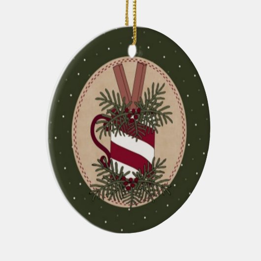 Candy Cane Mok Arrangement Keramisch Ornament (Rechts)