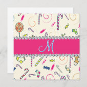 Candy Cane Monogram (Voorkant / Achterkant)