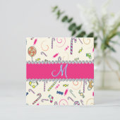 Candy Cane Monogram (Staand voorkant)