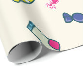 Candy Cane Monogram Cadeaupapier (Rol Hoek)