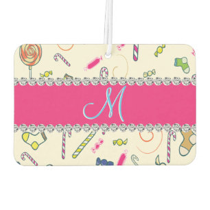 Candy Cane Monogram Luchtverfrisser
