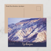 Candy Cane Mountains Azerbaijan Briefkaart (Voorkant / Achterkant)