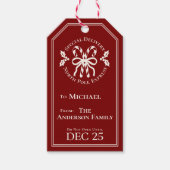 Candy Cane North Pole Express Special Delivery Cadeaulabel (Voorkant)