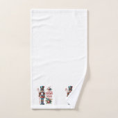 Candy Cane Notenkraker Sweet Christmas Wishes Bad Handdoek (Handdoek)