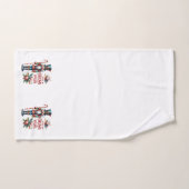 Candy Cane Notenkraker Sweet Christmas Wishes Bad Handdoek (Handdoek)