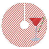 Candy Cane op kerst cocktail Kerstboom Rok (Voorkant)