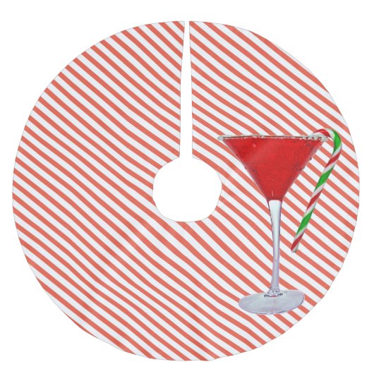 Candy Cane op kerst cocktail Kerstboom Rok (Voorkant)
