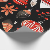 Candy Cane & Ornament inpakpapier (Hoek)