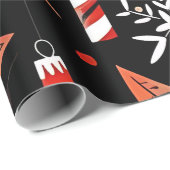 Candy Cane & Ornament inpakpapier (Rol Hoek)