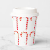 Candy Cane Paper Cup Papieren Bekers (Voorkant)