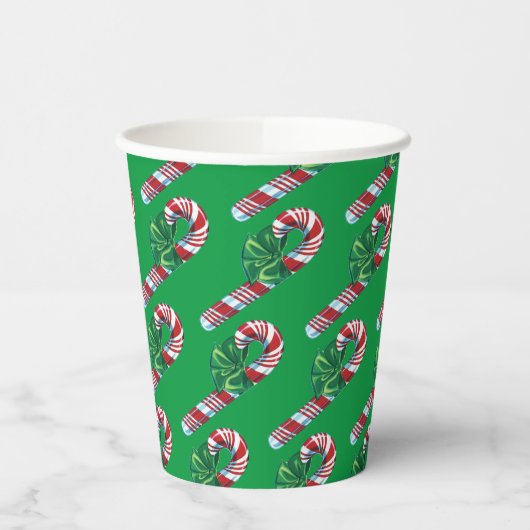  Candy Cane Paper cup Papieren Bekers (Links)