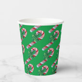  Candy Cane Paper cup Papieren Bekers (Voorkant)