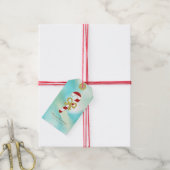 Candy Cane | Pastel Groen Gradiënt & Goud Cadeaulabel (Met Touw)