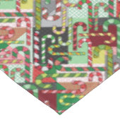 Candy Cane Patchwork Patroon Tafelkleed (Gekanteld)