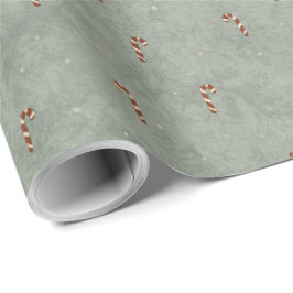 Candy Cane Patroon Inpakpapier
