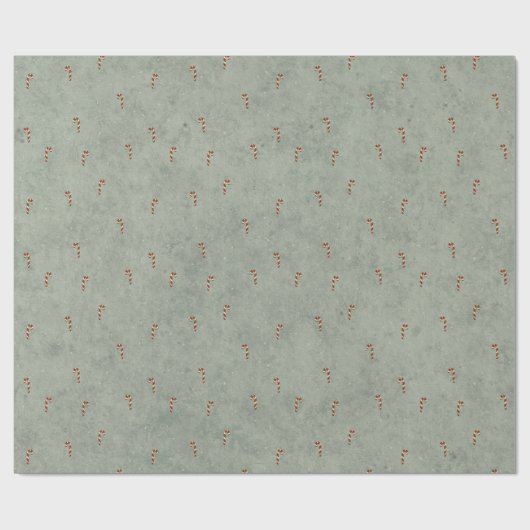 Candy Cane Patroon Inpakpapier (Vlak)