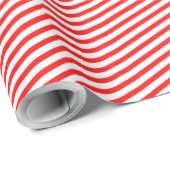 Candy cane patroon Rood en wit traditionele Xmas Cadeaupapier (Rol Hoek)
