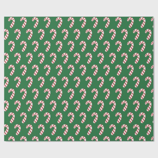 Candy Cane Pattern Cadeaupapier (Vlak)