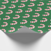 Candy Cane Pattern Cadeaupapier (Hoek)
