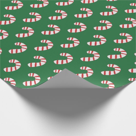 Candy Cane Pattern Cadeaupapier (Hoek)