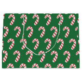 Candy Cane Pattern Groot Cadeauzakje (Voorkant)