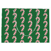Candy Cane Pattern Groot Cadeauzakje (Achterkant)