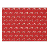 Candy Cane Pattern Holiday Christmas Tafelkleed (Voorkant (Horizontaal))