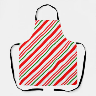 Candy Cane Pattern in Red Green White Schort