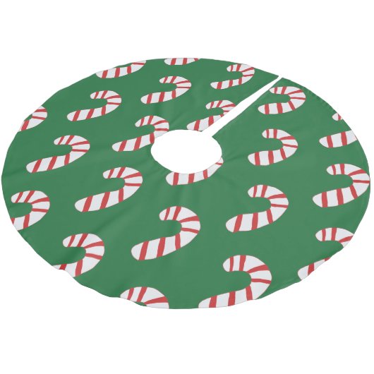 Candy Cane Pattern Kerstboom Rok (Gekanteld)