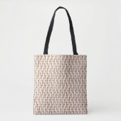 Candy Cane Pattern Kerstmis Tote Bag (Voorkant)