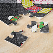 Candy Cane Pattern Legpuzzel (Zijkant)