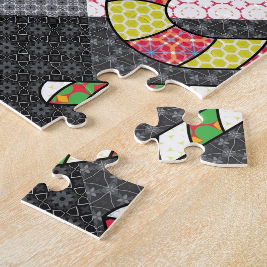 Candy Cane Pattern Legpuzzel (Zijkant)