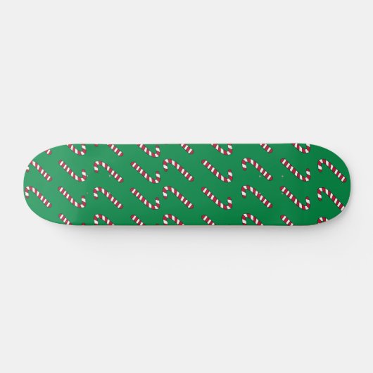 Candy Cane Pattern skateboard (Horizontaal)