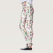 Candy Cane Pattern Waterverf Cute Leggings (Links)