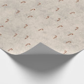 Candy Cane Pattern Wrapping Paper Cadeaupapier (Hoek)